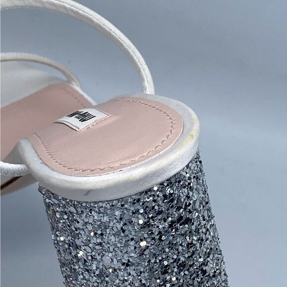 Miu Miu Glitter High Block Heel Sandals size 35 - Picture 11 of 16